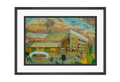 Carrow Road Stadium 'Going to the Match' Fine Art Print - Norwich City FC